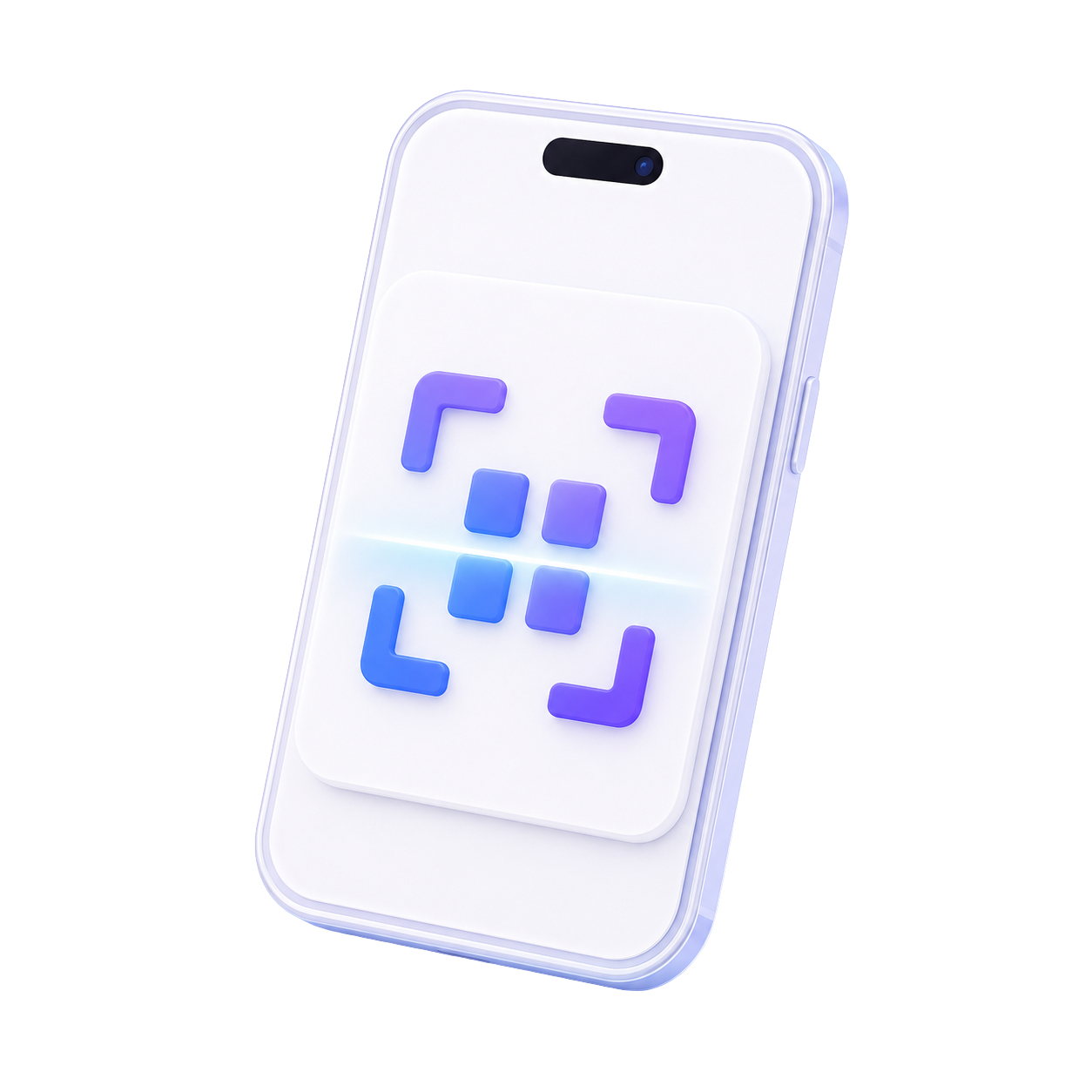 Celular mostrando un código QR de LinQ